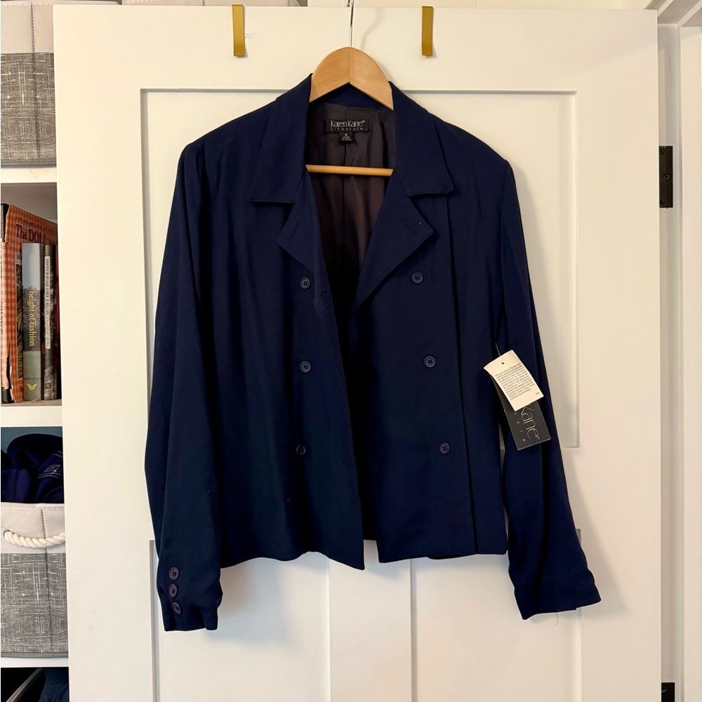 Vintage Deadstock Karen Kane Classic Blue Short Jacket - Picture 5 of 11